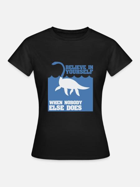 Lochness Nessie Schottland - Frauen T-Shirt - Schwarz