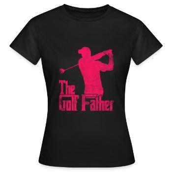 Golf Golfplatz Golfschläger - Frauen T-Shirt - Schwarz - Vorne - AI Model Female 172 dark (172cm)