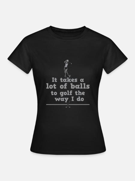 Golf golf father golf player - Women's T-Shirt - black