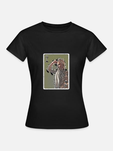 Jeu de cartes Queen of Spades - T-shirt Femme - noir