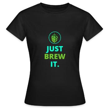 Hopfen Brauer Brauen Brauerei Bier - Frauen T-Shirt - Schwarz - Vorne - AI Model Female 172 dark (172cm)