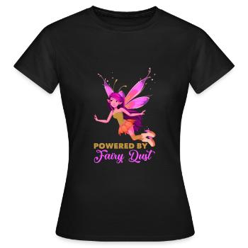 Conte de fées elfe - T-shirt Femme - noir - Devant - AI Model Female 172 dark (172cm)