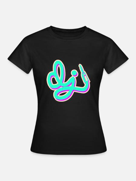 DJ Musik Disk Jockey - Frauen T-Shirt - Schwarz