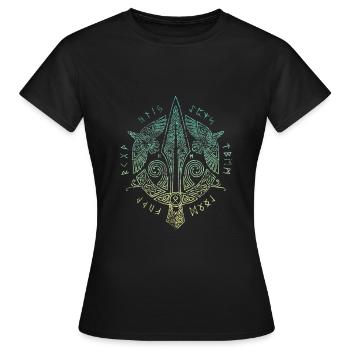 Yggdrasil World Tree World Ash Nordic - Women's T-Shirt - black - Front - AI Model Female 172 dark (172cm)
