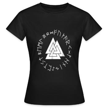 Yggdrasil World Tree World Ash Nordic - Women's T-Shirt - black - Front - AI Model Female 172 dark (172cm)