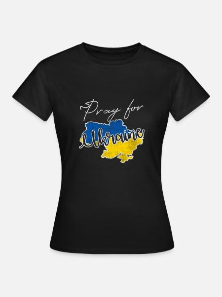 Ukraine Krieg - Frauen T-Shirt - Schwarz
