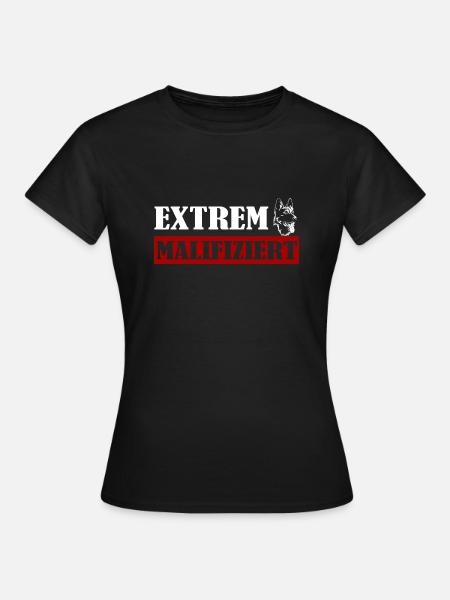 Malifié Belge Malinois IGP Chiens de sport - T-shirt Femme - noir