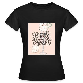 Bride Squad - Frauen T-Shirt - Schwarz - Vorne - AI Model Female 172 dark (172cm)