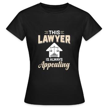 Etudiant jurassien droit - T-shirt Femme - noir - Devant - AI Model Female 172 dark (172cm)