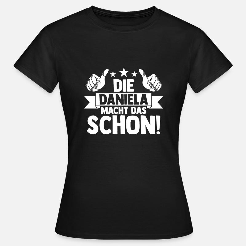 Daniela - Frauen T-Shirt - Schwarz