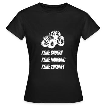 Farmers' Demo Farmers' Strike Farmers Farmers - Women's T-Shirt - black - Front - AI Model Female 172 dark (172cm)