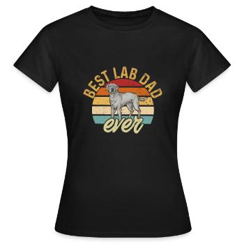 Silver Labrador Retriever Silver Lab - Women's T-Shirt - black - Front - AI Model Female 172 dark (172cm)