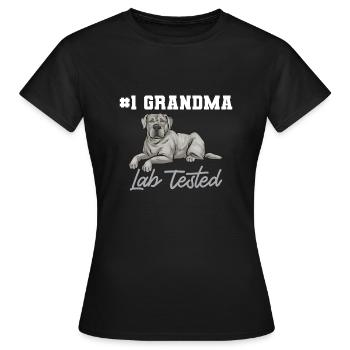 Silver Labrador Retriever Silver Lab - Women's T-Shirt - black - Front - AI Model Female 172 dark (172cm)