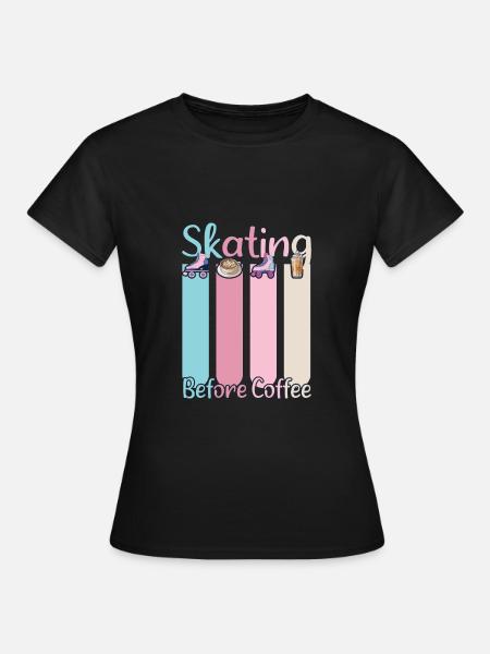 Rollerskater Party Retro Feels Of Disco Night Gift - Frauen T-Shirt - Schwarz