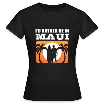 Soyez à Maui Vacationers Poison - T-shirt Femme - noir - Devant - AI Model Female 172 dark (172cm)
