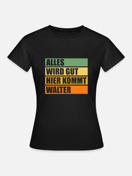Walter - Frauen T-Shirt - Schwarz