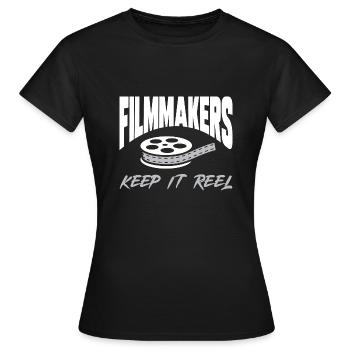 Video Editor Filmemacher Videofilmer - Frauen T-Shirt - Schwarz - Vorne - AI Model Female 172 dark (172cm)