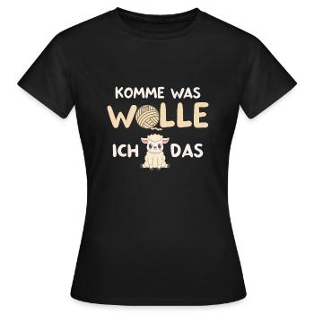 Komme waswolle, ich schaff das / Lustig Motivation - Frauen T-Shirt - Schwarz - Vorne - AI Model Female 172 dark (172cm)