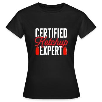Ketchup Ketchup à la tomate - T-shirt Femme - noir - Devant - AI Model Female 172 dark (172cm)