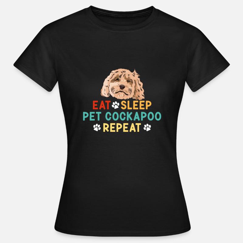 Cockapoo Hund - Frauen T-Shirt - Schwarz