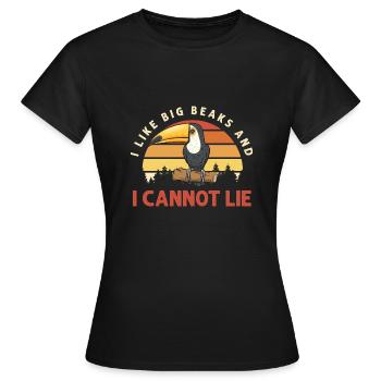 Tukan Vogel Regenwald - Frauen T-Shirt - Schwarz - Vorne - AI Model Female 172 dark (172cm)