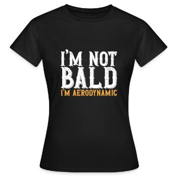 Bald Head Baldness Beard Bald Head - Women's T-Shirt - black - Front - AI Model Female 172 dark (172cm)