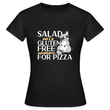 Sans gluten Intolérance au gluten - T-shirt Femme - noir - Devant - AI Model Female 172 dark (172cm)