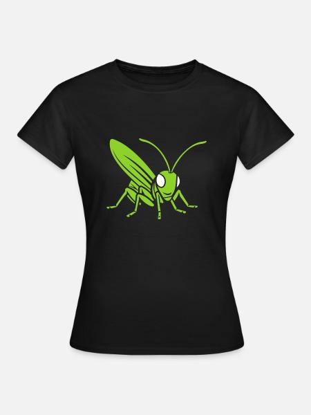 Heuschrecke - Frauen T-Shirt - Schwarz