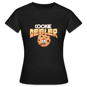 Girl Scout Troop Leader Cookie Dealer Cookie Mom - Frauen T-Shirt - Schwarz - Vorne - AI Model Female 172 dark (172cm)