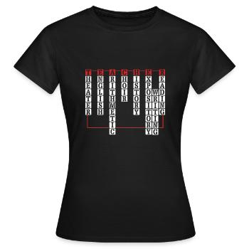 Elementary School Teacher - Women's T-Shirt - black - Front - AI Model Female 172 dark (172cm)