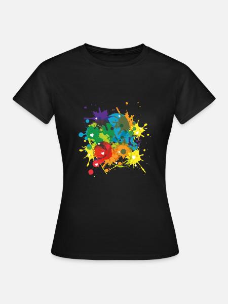 Liebe LGBT Pride Regenbogen Farben Geschenk Love - Frauen T-Shirt - Schwarz