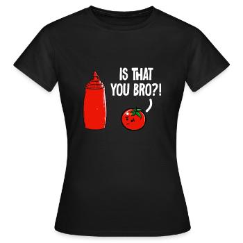 Ketchup Ketchup à la tomate - T-shirt Femme - noir - Devant - AI Model Female 172 dark (172cm)