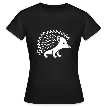 hérisson - T-shirt Femme - noir - Devant - AI Model Female 172 dark (172cm)