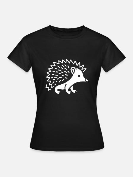 hérisson - T-shirt Femme - noir