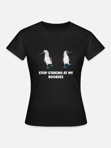 Blaufußtölpel Blue-footed Booby Seevogel - Frauen T-Shirt - Schwarz