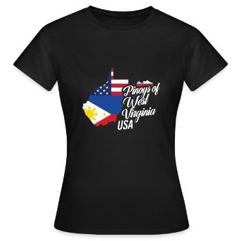 Filipinos aus West Virginia Design für Fil-Ams - Frauen T-Shirt - Schwarz - Vorne - AI Model Female 172 dark (172cm)