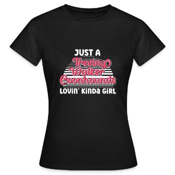 Arboriculture Walker Coonhound - T-shirt Femme - noir - Devant - AI Model Female 172 dark (172cm)