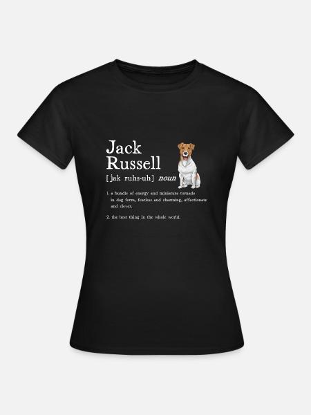 Jack Russell -terrieri - Naisten t-paita - musta