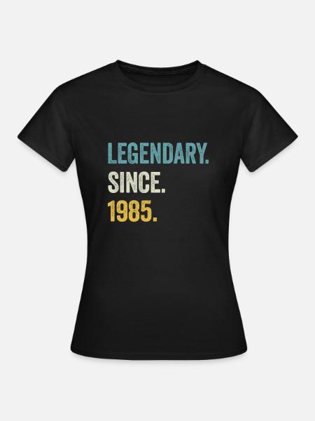 39. Geburtstag 39 Jahre Legendary Since 1985 - Frauen T-Shirt - Schwarz