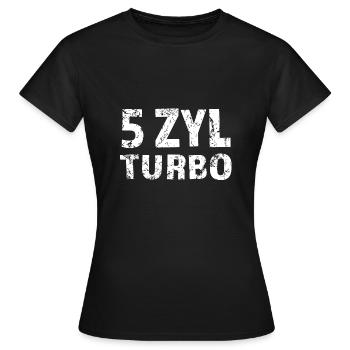 5 Zylinder Fünf Zylinder - Frauen T-Shirt - Schwarz - Vorne - AI Model Female 172 dark (172cm)