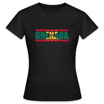 Grenada - Frauen T-Shirt - Schwarz - Vorne - AI Model Female 172 dark (172cm)