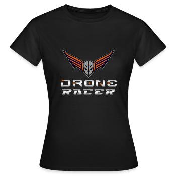 Drone Drones Drone Flight Drone Pilot - T-shirt Femme - noir - Devant - AI Model Female 172 dark (172cm)