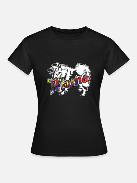 Keeshond Keeshond Mama - Women's T-Shirt - black
