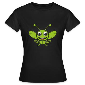 Sauterelle - T-shirt Femme - noir - Devant - AI Model Female 172 dark (172cm)