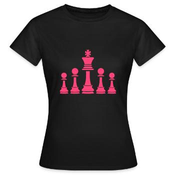 Jeux échecs - T-shirt Femme - noir - Devant - AI Model Female 172 dark (172cm)