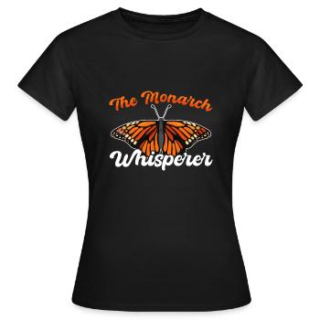 Monarque papillon monarque américain papillon monarque - T-shirt Femme - noir - Devant - AI Model Female 172 dark (172cm)