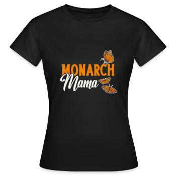 Monarque papillon monarque américain papillon monarque - T-shirt Femme - noir - Devant - AI Model Female 172 dark (172cm)