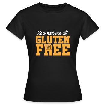 Sans gluten Intolérance au gluten - T-shirt Femme - noir - Devant - AI Model Female 172 dark (172cm)
