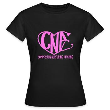 CNA Nursing Quotes Funny Nurse Lovers Cute CNA - Frauen T-Shirt - Schwarz - Vorne - AI Model Female 172 dark (172cm)