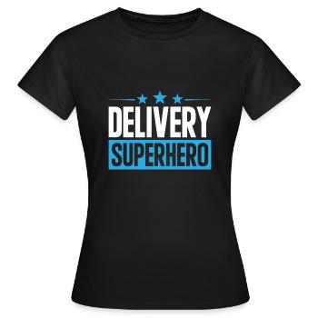 Livraison de colis fournisseur - T-shirt Femme - noir - Devant - AI Model Female 172 dark (172cm)